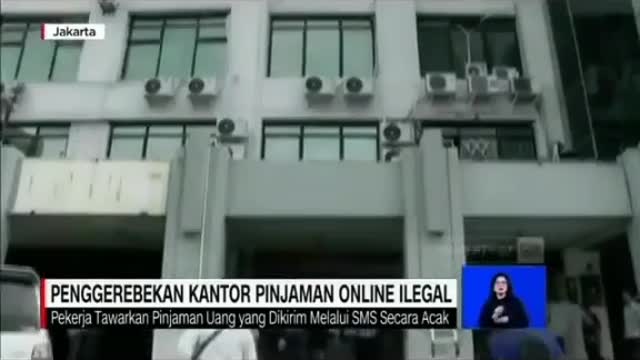 penggerebekan kantor pinjaman online ilegal