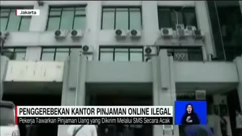 penggerebekan kantor pinjaman online ilegal