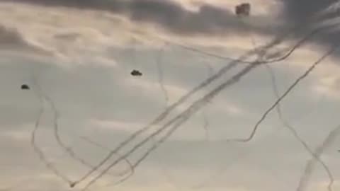 🌆🛡️ Israel War | Iron Dome Intercepting Rockets Over Jerusalem | 2023-10-09 | RCF