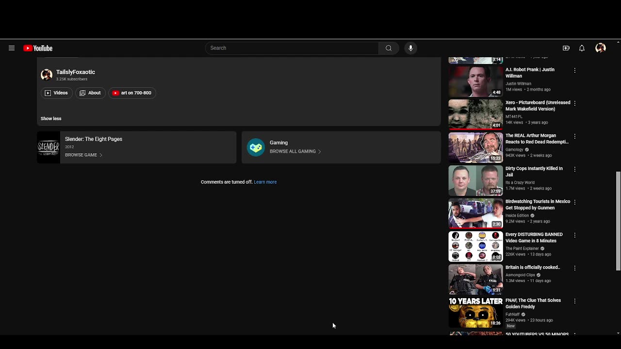 TailslyTalks-youtube keeps disabling my comments in 2024(my older video or new vids)