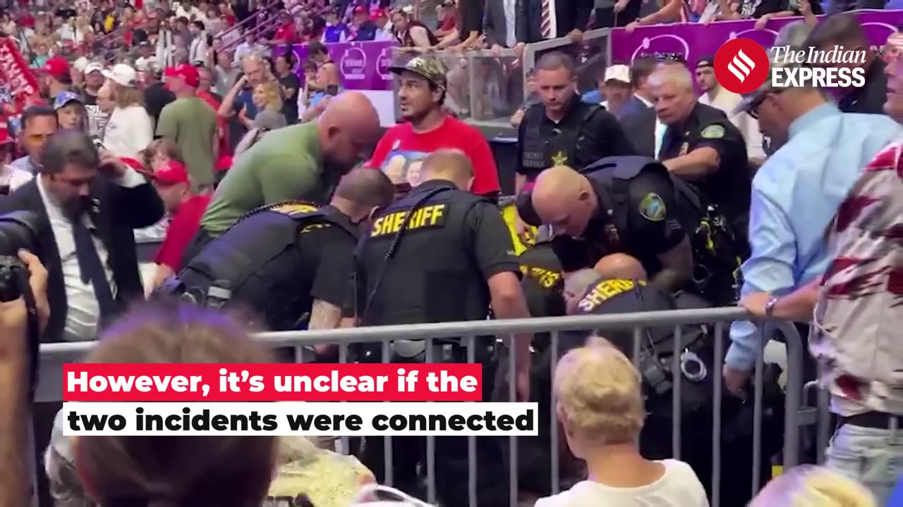 Man Tasered After Storming Press Area at Trump Rally.