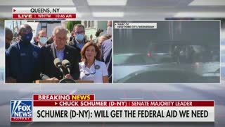 Chuck Schumer at Hurricane Ida press conf