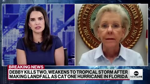 2 dead in Tampa as Hurricane Debby makes landfall in Florida