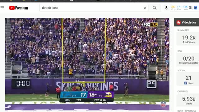 Detroit Lions Vs Minnesota Vikings Ending