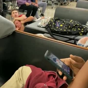 Guy gets choked out in school