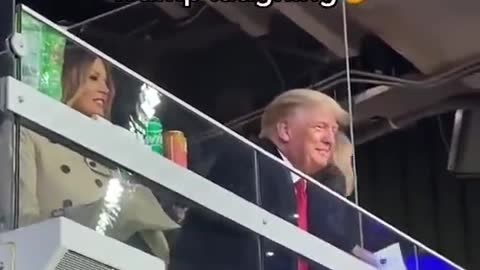 Let's Go Brandon with Trump laughing