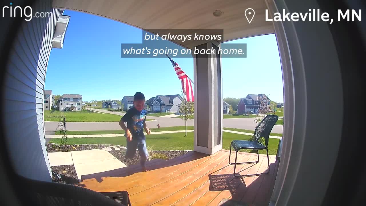 Son shares Patriotic moment with Dad thanks to the Ring Video doorbell