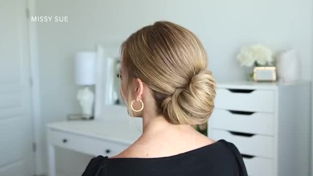 3 Fall low buns - easy hairstyles