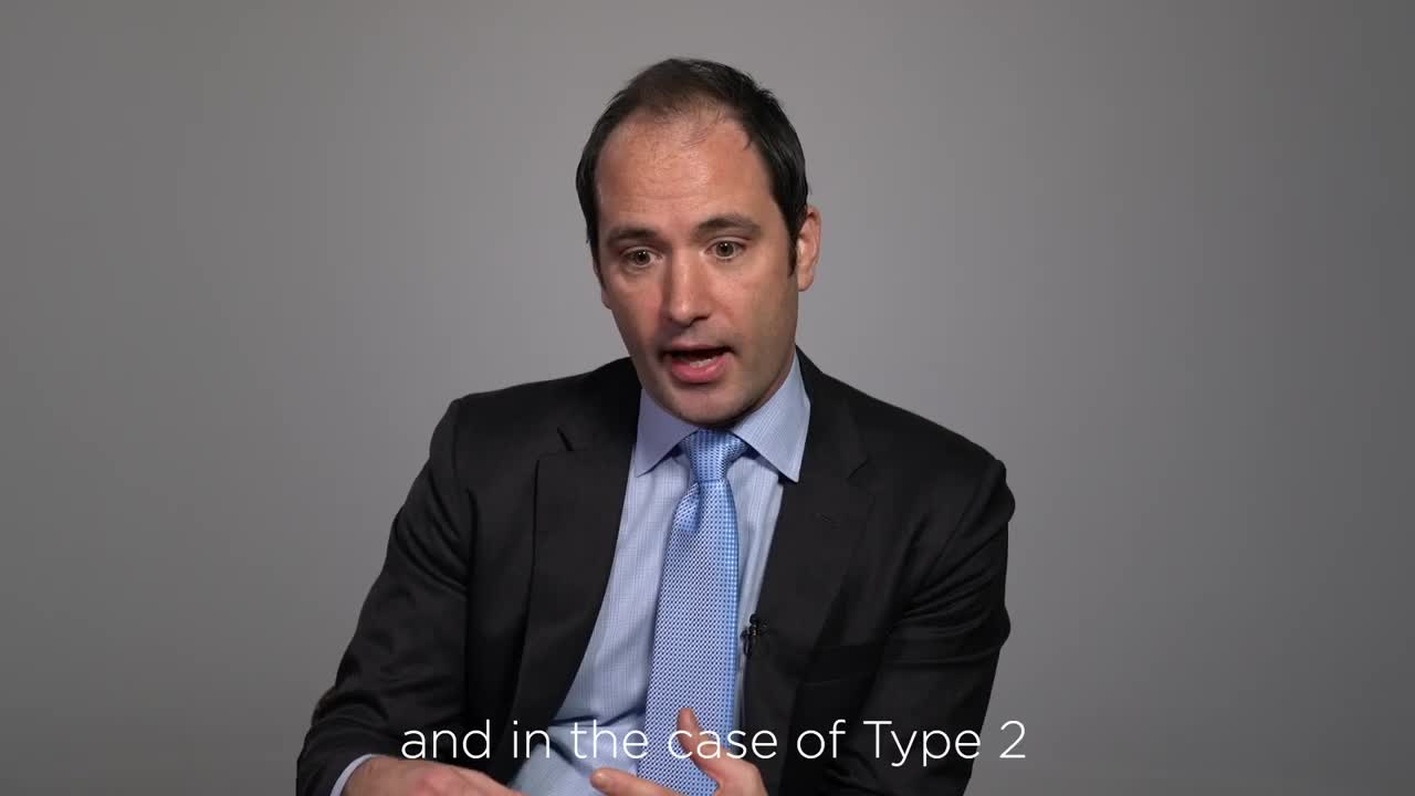 What is the difference between type 1 and type 2 diabetes?