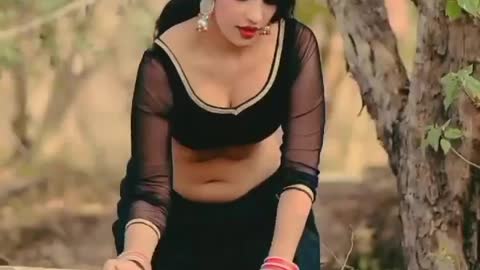 Indian Girl Warking in Jangal