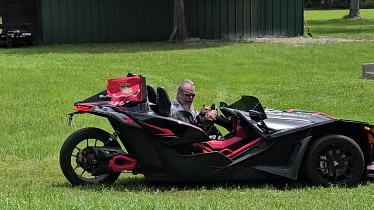 Doberman like going for rides