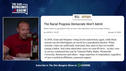 Bongino - Democrats Lying About How Election Integrity Laws Suppress Minority Voting