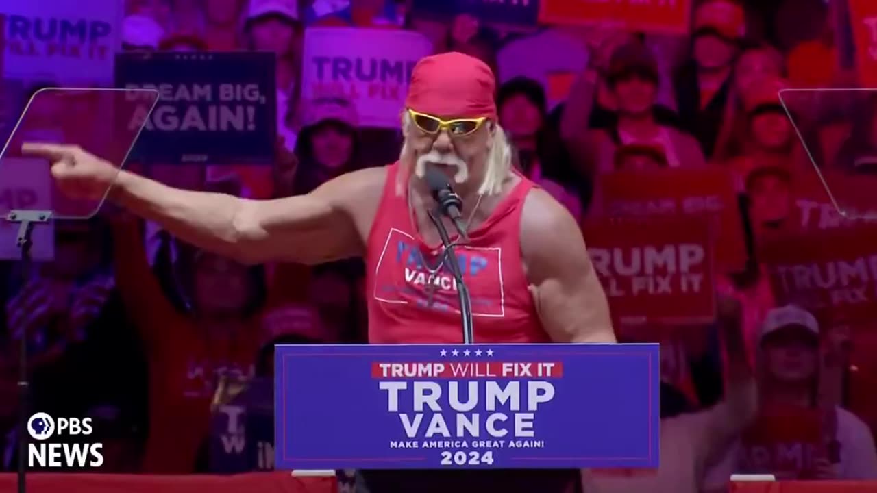 Hulk Hogan goes off on nazi's and terroist at MSG rally