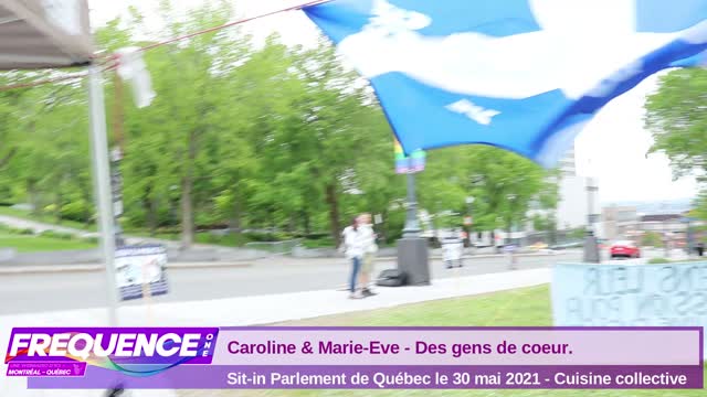 Sit-in Parlement de Québec 30 Mai 2021 - Équipe cuisine