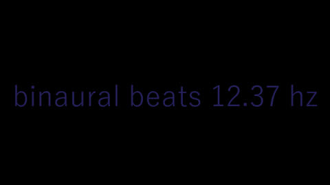 binaural beats 12.37 hz