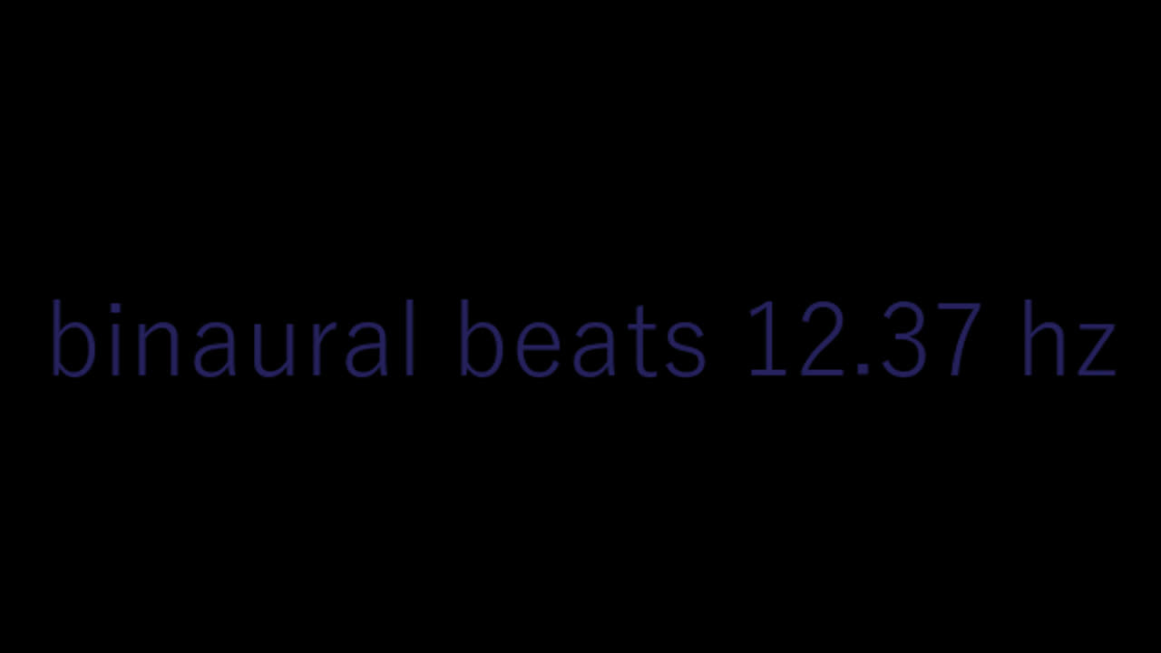 binaural beats 12.37 hz