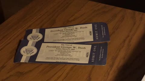 I THREW BUSH SPEECH TICKETS IN THE TRASH