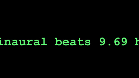 binaural beats 9.69 hz