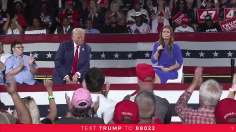 Sarah Huckabee Sanders just told Trump, "God is not finished with you, and he has big plans."