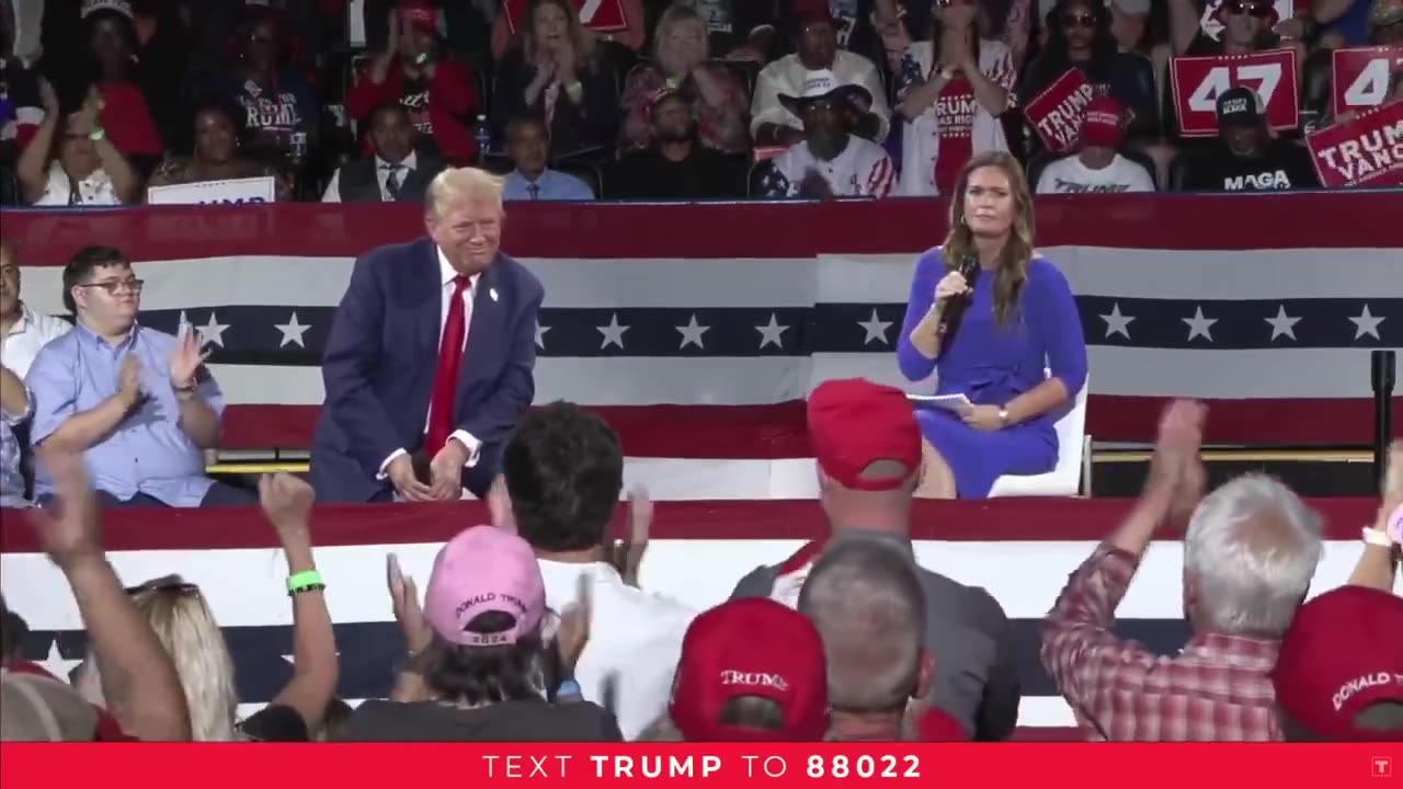Sarah Huckabee Sanders just told Trump, "God is not finished with you, and he has big plans."