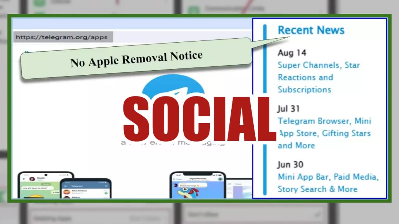 Fact Check: Telegram Did NOT Announce In August 2024 That Apple Might Delete App Without Notice