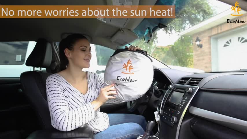 EcoNour Windshield Sunshade for Car - No More Sun Heat!