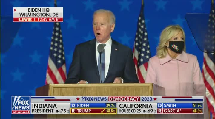 Joe Biden Gives Surprise Speech, Predicts He Will Win PA & Election