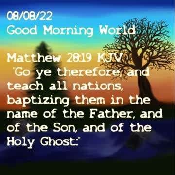 Daily Message from Rev. Ernie, August 8 2022