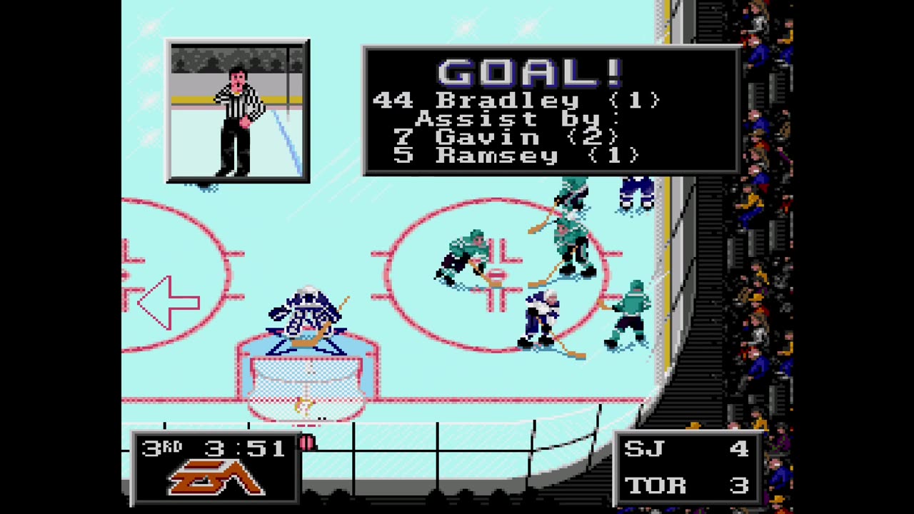 NHL '94 Franchise Mode 1988 Regular Season G20 - Len the Lengend (SJ) at Kaze (TOR)