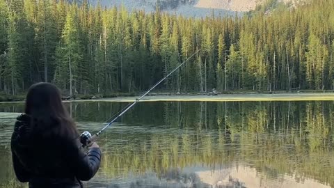 Solo hiking to camp in the dark. Pushing comfort zones to fish early in the morning at remote lakes