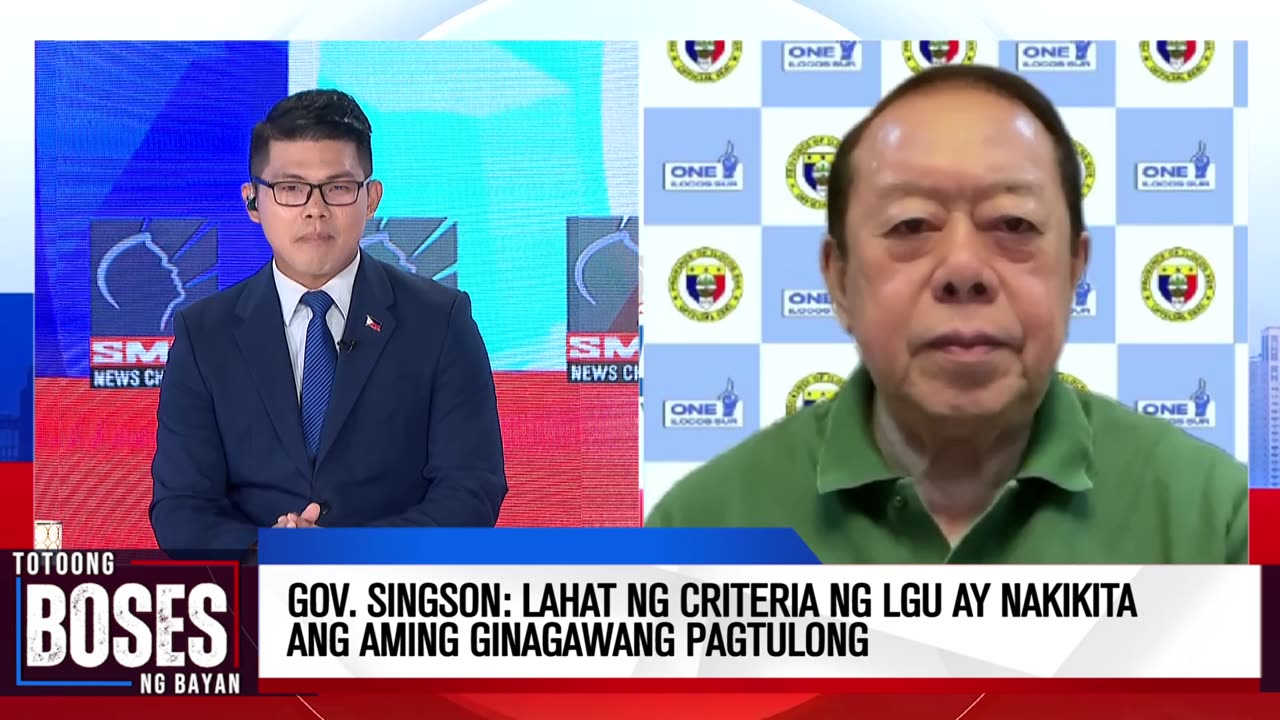 Gov. Singson: Lahat ng criteria ng LGU ay nakikita ang aming ginagawang pagtulong