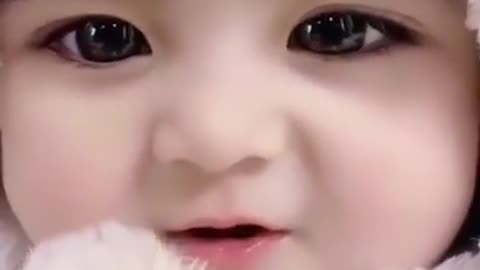 Cute baby beutiful smile video