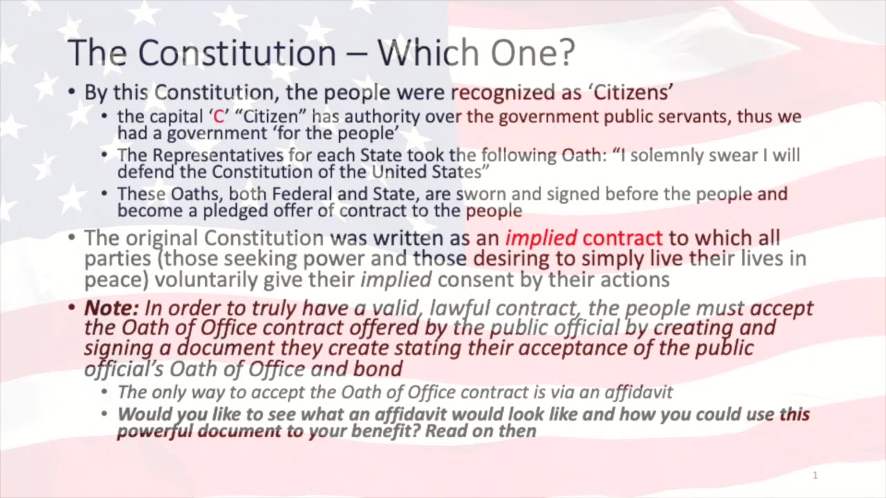 Do You Know Who You Are? - Session 1 - History/Constitution/Act of 1871/14th Amendment