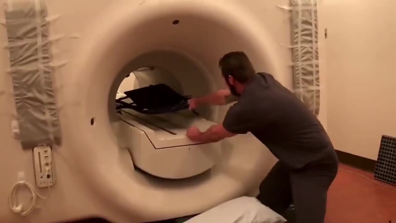 This is why metal is not allowed during an MRI