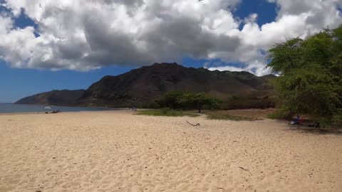 Makua Beach in Hawaii is a stunning display