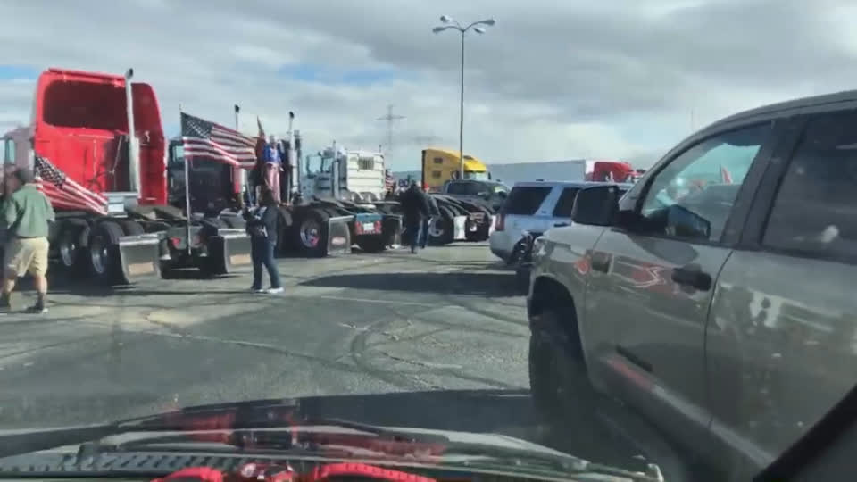 Freedom Convoy USA - Adelanto, CA - Getting ready to roll towards Washington DC very very soon!