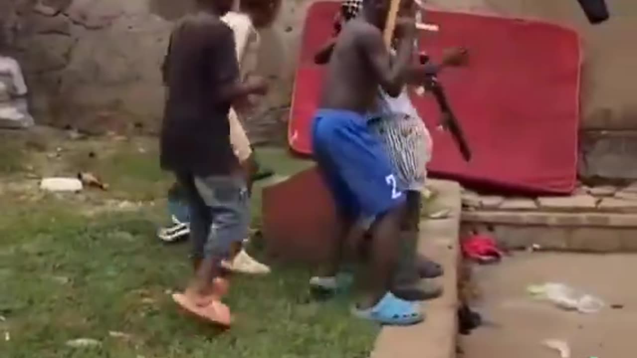 Ugandan Children Reenact Trump Shooting