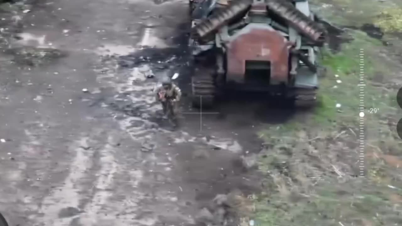 ラボチノ北部のロシア軍へのウクライナ軍によるドローン攻撃