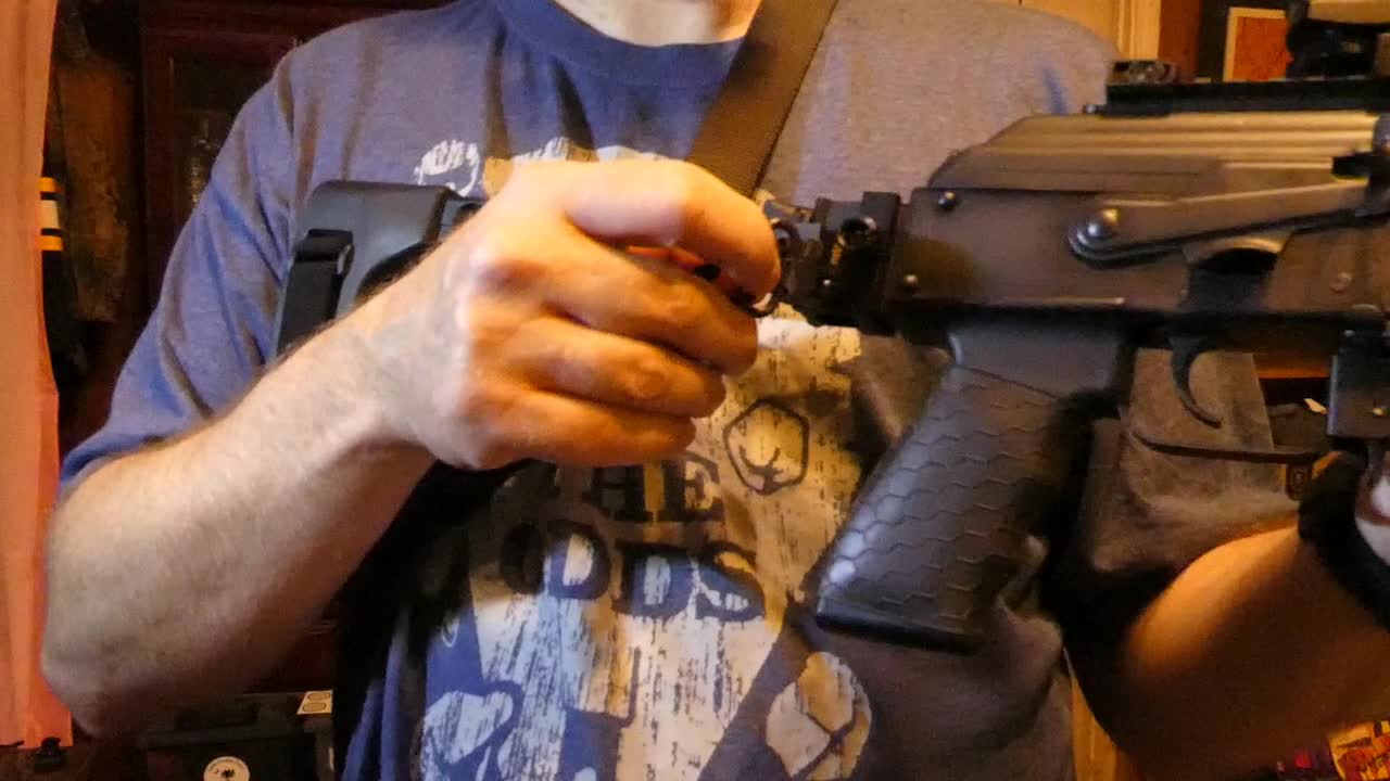 PAK9 Rear Rail Upgrade #3. Using a Sling with the FS1913 Brace mounted.