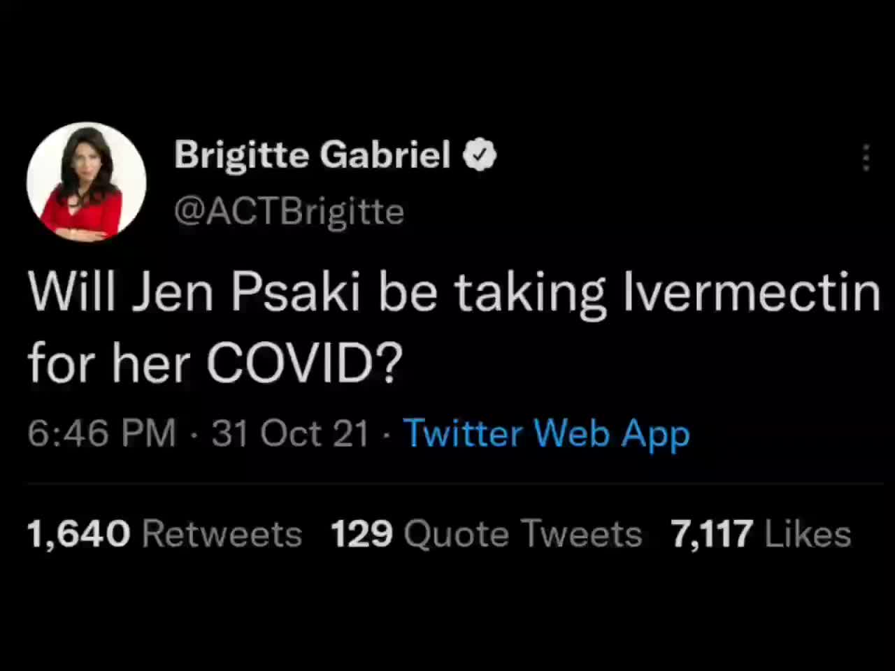 Jen Psaki Covid tribute 🤣