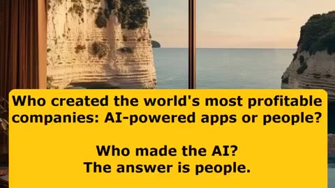 Who made the world's most profitable companies AI-powered apps or people? Business.