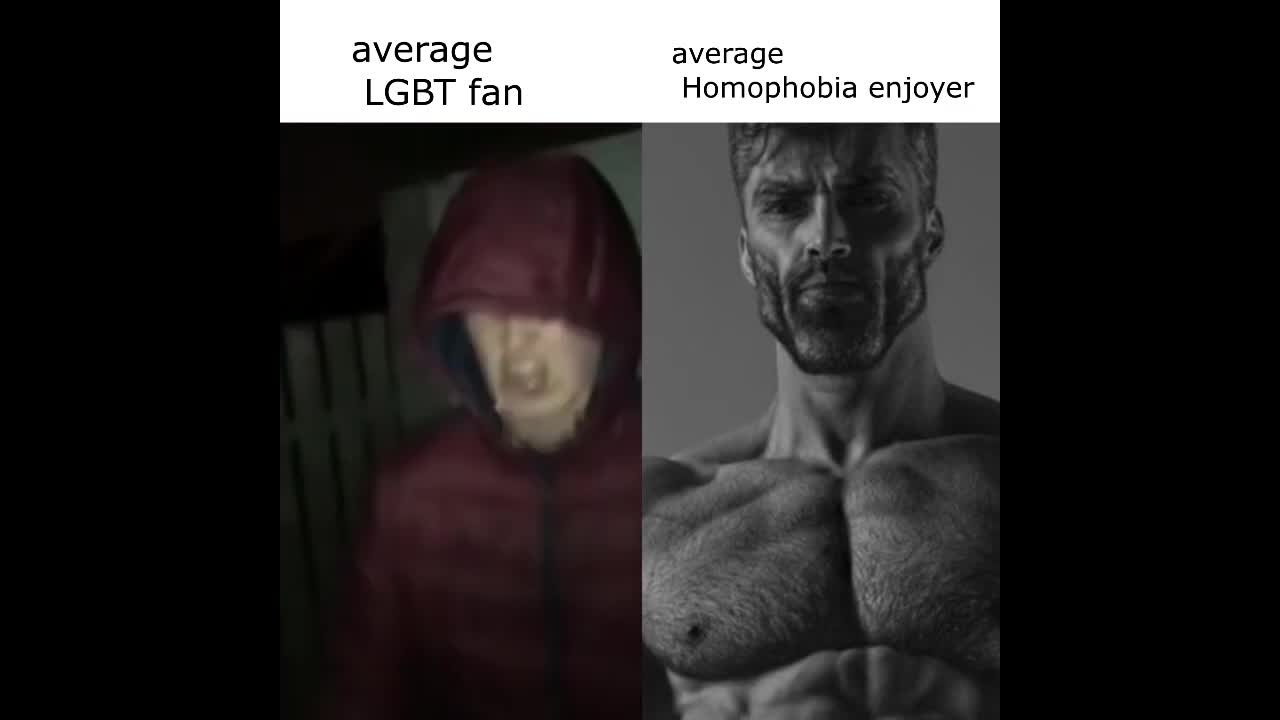 Average LGBTQ fan vs average homophobia enjoyer