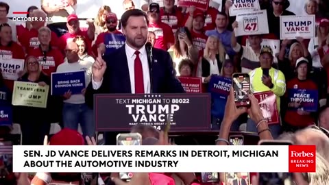 JD Vance Promises Michigan Voters- With Trump In Office, Detroit Will Have An Ally Once Again