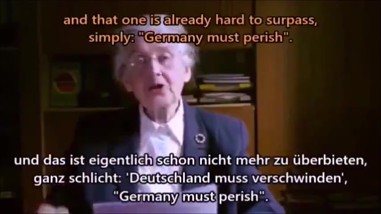 Ursula Haverbeck - On Collusion Against Post-War Germans (English and German subs)