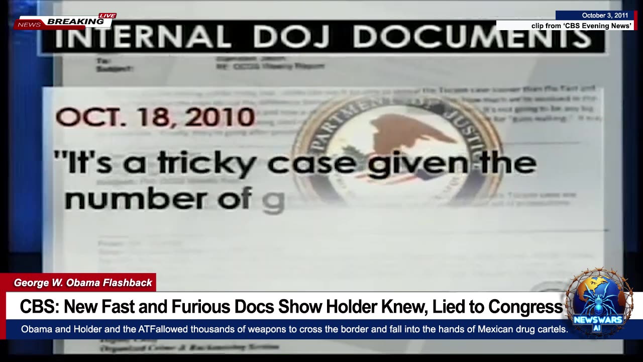 CBS: New Fast and Furious Docs Show Holder Knew, Lied to Congress (But Trump is Hitler!)