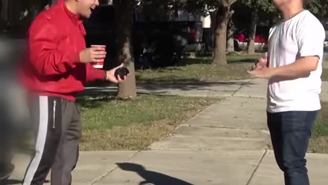 Spilling Coffee On People's Shoes, Then Giving Them New Ones!2