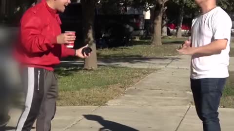 Spilling Coffee On People's Shoes, Then Giving Them New Ones!2