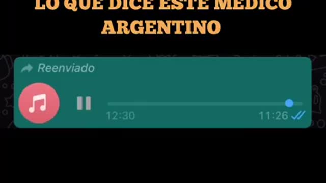 Escucha muy atentamente las palabras de este médico argentino