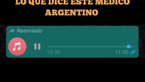 Escucha muy atentamente las palabras de este médico argentino