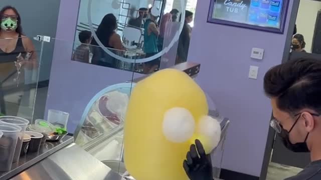 Homer Simpson cotton candy costs $16. Does this brings back memories